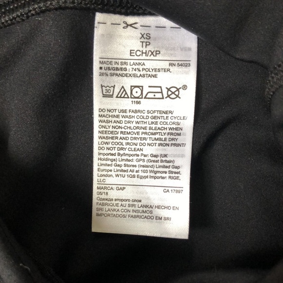 Gapfit Cropped Active Leggings XS NEW! - Picture 5 of 7